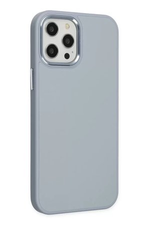 Newface Apple iPhone 12 Pro Max Kılıf Asya Deri Silikon - Sierra Blue