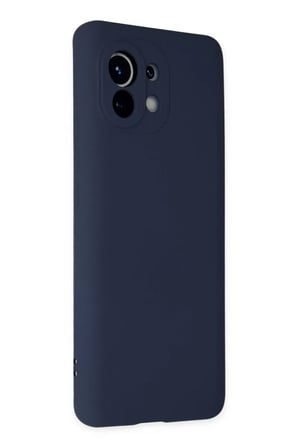 Newface Xiaomi Mi 11 Kılıf Nano içi Kadife Silikon - Lacivert