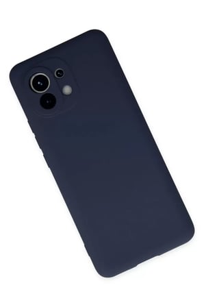 Newface Xiaomi Mi 11 Kılıf Nano içi Kadife Silikon - Lacivert