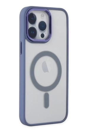 Newface Apple iPhone 14 Pro Kılıf Room Magneticsafe Silikon - Sierra Blue