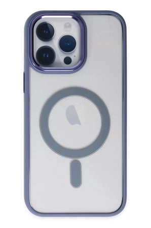 Newface Apple iPhone 14 Pro Kılıf Room Magneticsafe Silikon - Sierra Blue