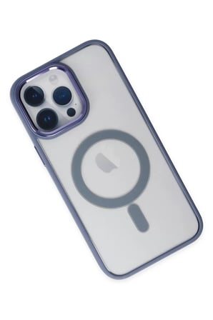 Newface Apple iPhone 14 Pro Kılıf Room Magneticsafe Silikon - Sierra Blue