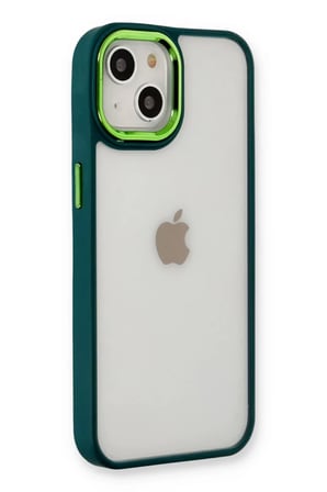 Newface Apple iPhone 14 Plus Kılıf Dora Kapak - Haki Yeşil