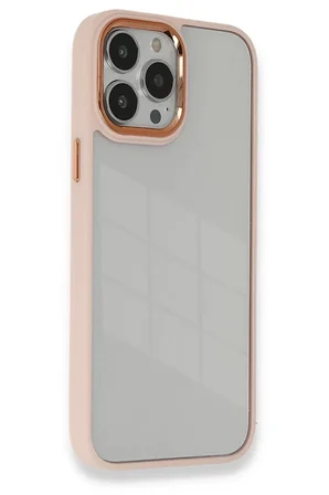 Newface Apple iPhone 14 Pro Kılıf Dora Kapak - Pudra