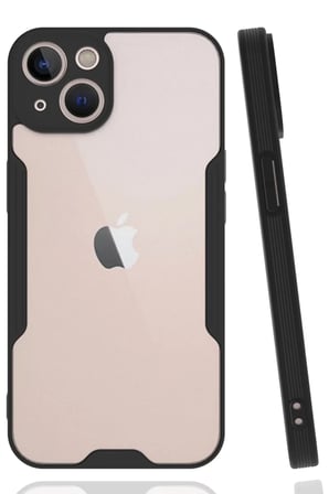 Newface Apple iPhone 14 Plus Kılıf Platin Silikon - Siyah