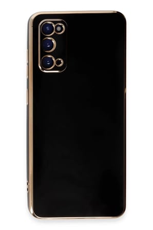 Newface Samsung Galaxy S20 Kılıf Volet Silikon - Siyah