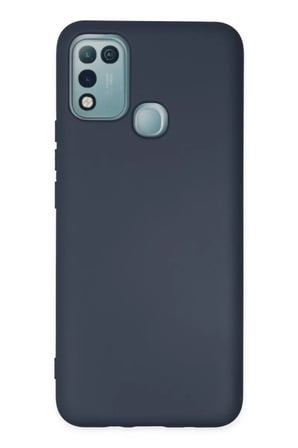 Newface İnfinix Hot 10 Play Kılıf Nano içi Kadife Silikon - Lacivert