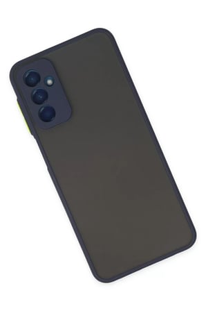 Newface Samsung Galaxy M13 Kılıf Montreal Silikon Kapak - Lacivert