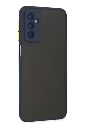 Newface Samsung Galaxy M13 Kılıf Montreal Silikon Kapak - Lacivert