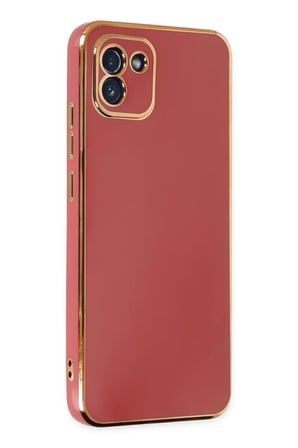 Newface Samsung Galaxy A03 Kılıf Volet Silikon - Kırmızı