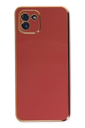 Newface Samsung Galaxy A03 Kılıf Volet Silikon - Kırmızı