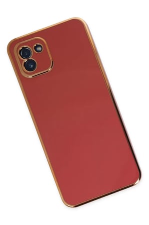 Newface Samsung Galaxy A03 Kılıf Volet Silikon - Kırmızı