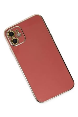 Newface Apple iPhone 12 Kılıf Volet Silikon - Kırmızı