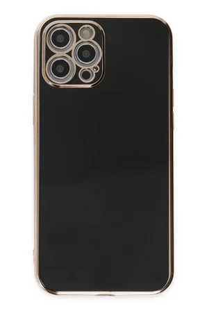Newface Apple iPhone 12 Pro Kılıf Volet Silikon - Siyah