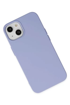 Newface Apple iPhone 14 Plus Kılıf Nano içi Kadife Silikon - Lila