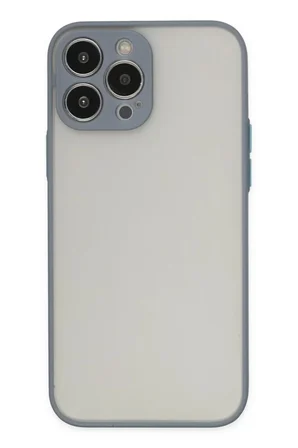 Newface Apple iPhone 14 Pro Kılıf Montreal Silikon Kapak - Gri