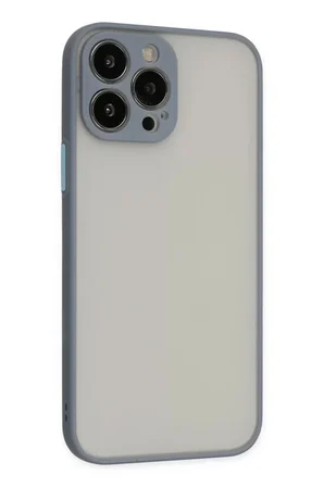 Newface Apple iPhone 14 Pro Kılıf Montreal Silikon Kapak - Gri
