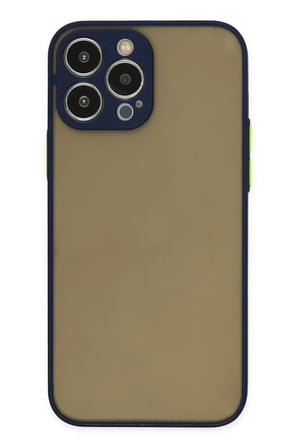 Newface Apple iPhone 14 Pro Max Kılıf Montreal Silikon Kapak - Lacivert