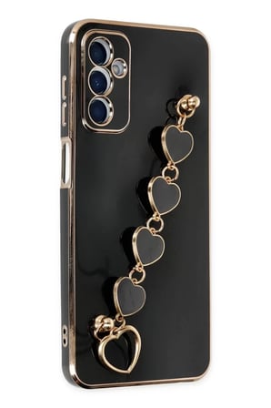 Newface Samsung Galaxy M23 Kılıf Esila Silikon - Siyah