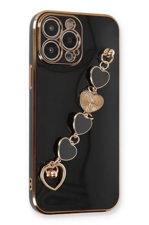 Newface Apple iPhone 14 Pro Max Kılıf Esila Silikon - Siyah