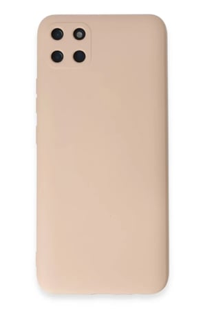 Newface Realme C11 Kılıf Nano içi Kadife Silikon - Pudra