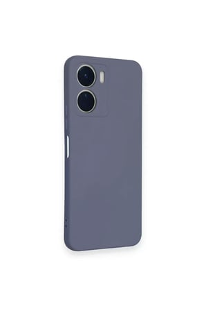 Newface Vivo Y16 Kılıf Nano içi Kadife Silikon - Gri