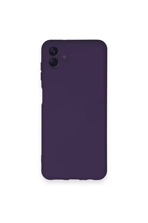 Newface Samsung Galaxy A04 Kılıf Nano içi Kadife Silikon - Mor