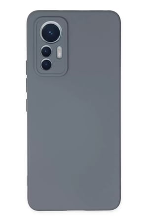 Newface Xiaomi Mi 12 Lite Kılıf Nano içi Kadife Silikon - Gri