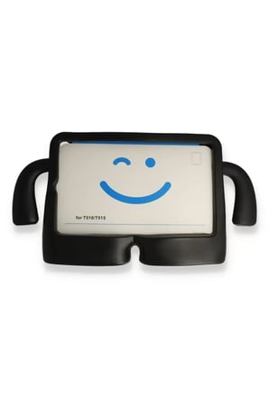 Newface Apple iPad 2022 10.9 (10.nesil) Kılıf Karakter Tablet Silikon - Siyah