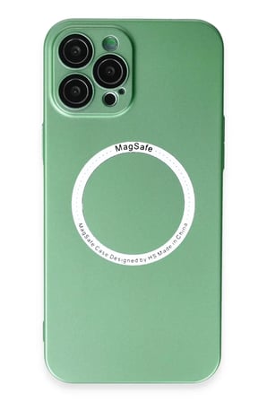 Newface Apple iPhone 12 Pro Kılıf Jack Magneticsafe Lens Silikon - Yeşil