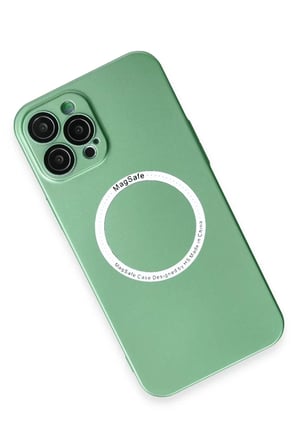 Newface Apple iPhone 12 Pro Kılıf Jack Magneticsafe Lens Silikon - Yeşil