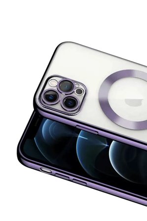 Newface Apple iPhone 13 Pro Kılıf Kross Magneticsafe Kapak - Mor