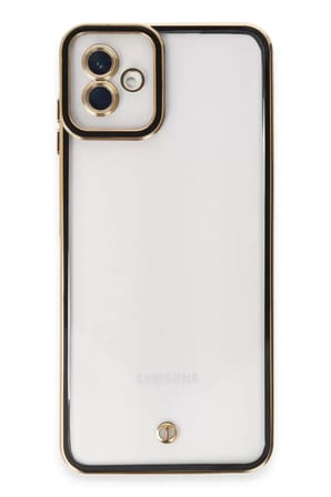Newface Samsung Galaxy A04 Kılıf Liva Lens Silikon - Siyah