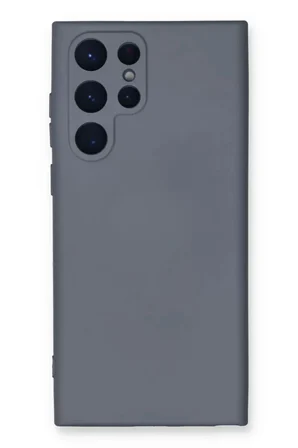 Newface Samsung Galaxy S23 Ultra Kılıf Nano içi Kadife Silikon - Gri