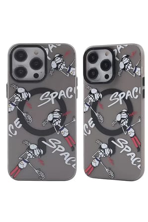 Newface Apple iPhone 12 Pro Max Kılıf Apollo Magneticsafe Desenli Kapak - Apollo Siyah - 3
