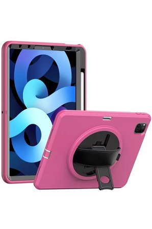 Newface Apple iPad Pro 11 (2018) Kılıf Hand Strap Tablet Kılıfı - Pembe