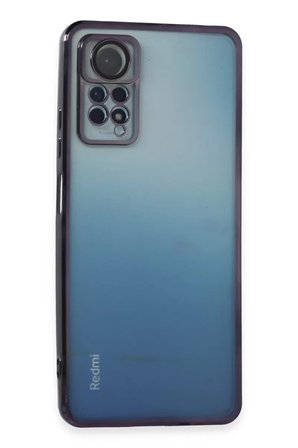 Newface Xiaomi Redmi Note 11 Pro Kılıf Razer Lensli Silikon - Mor