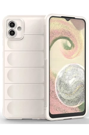 Newface Samsung Galaxy A04 Kılıf Optimum Silikon - Krem