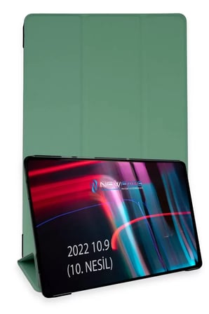 Newface Apple iPad 2022 10.9 (10.nesil) Kılıf Tablet Smart Kılıf - Koyu Yeşil