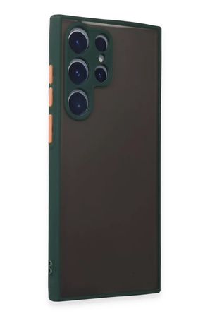 Newface Samsung Galaxy S22 Ultra Kılıf Montreal Silikon Kapak - Yeşil
