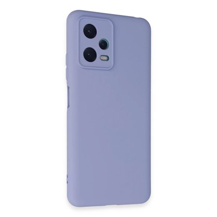 Newface Xiaomi Redmi Note 12 5G Kılıf Nano içi Kadife Silikon - Lila