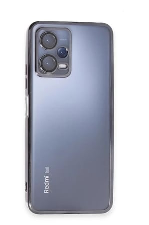 Newface Xiaomi Redmi Note 12 5G Kılıf Razer Lensli Silikon - Siyah
