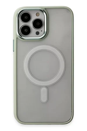 Newface Apple iPhone 15 Pro Kılıf Room Magneticsafe Silikon - Su Yeşili