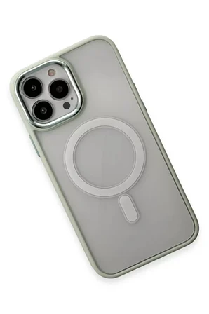 Newface Apple iPhone 15 Pro Kılıf Room Magneticsafe Silikon - Su Yeşili