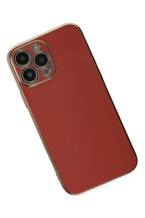 Newface Apple iPhone 15 Pro Max Kılıf Volet Silikon - Kırmızı