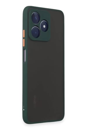 Newface Realme C53 Kılıf Montreal Silikon Kapak - Yeşil