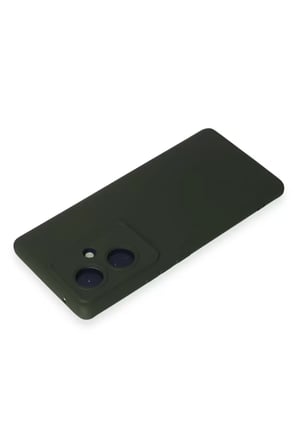 Newface Vivo V29 Lite Kılıf Nano içi Kadife Silikon - Koyu Yeşil