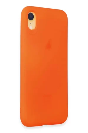 Newface Apple iPhone XR Kılıf First Silikon - Parlak Turuncu