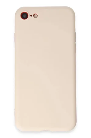 Newface Apple iPhone 7 Kılıf First Silikon - Krem