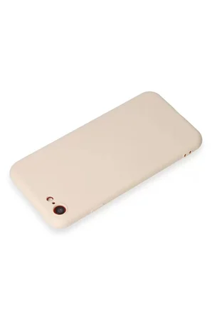 Newface Apple iPhone 7 Kılıf First Silikon - Krem